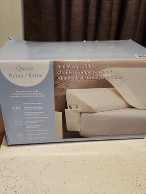 Bed Wedge Pillow - White Queen Support Pillow